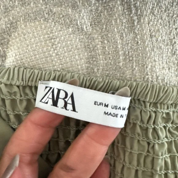 Zara Olive Green Zara Long Cargo Jumpsuit - Picture 11 of 12